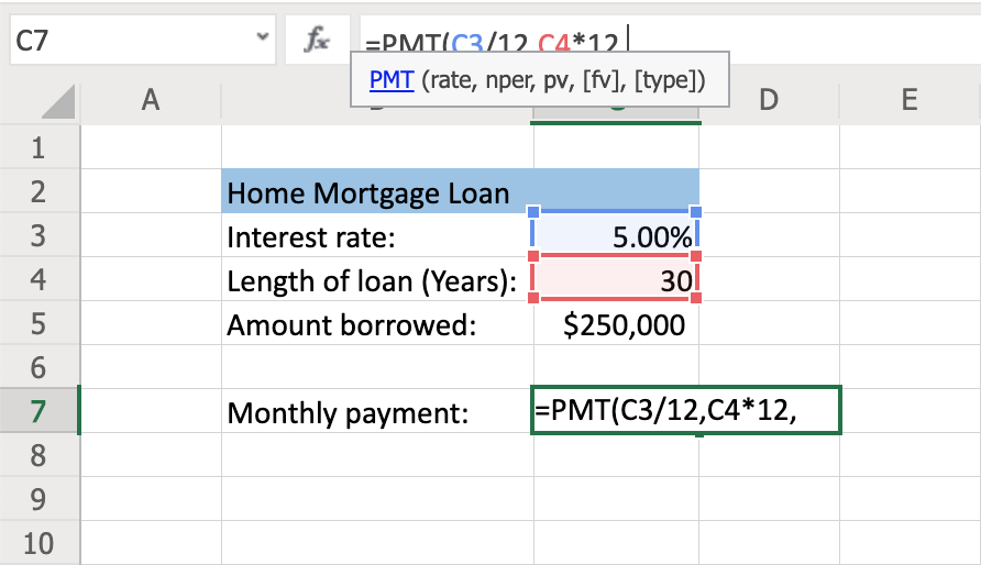 How To Calculate Monthly Loan Payments In Excel Investinganswers