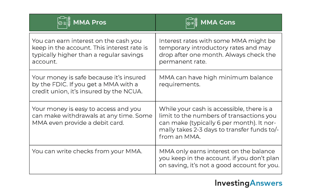 MMA pros and cons